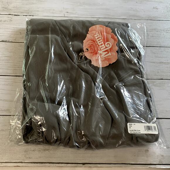 NWT Show Me Your Mumu Kendall Maxi Dress in Soft Charcoal Crisp - Picture 3 of 7